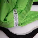Alo Yoga  Women's Wellness Ribbed Scoop Neck Sports Athletic Work Out Bra Green Photo 2