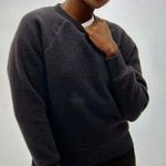Everlane  Womens Renew Teddy Oversized Fleece Sweatshirt Black Size S Photo 0
