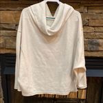 easel oversized dolman sleeve cowl neck fleece pullover sweater top L Photo 0