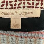 Gibson Latimer vneck long sleeve patchwork blouse Photo 2
