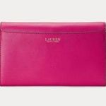 Ralph Lauren Lauren  Adair Leather Cross-Body Bag Fuschia Photo 2