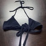Solid Black Strappy Bikini Swim Bathing Suit Top Women's Size Medium Photo 0