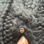 Roxy Cozy Black Knit Beanie with Pom Pom Photo 2