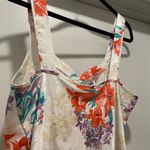 VTG 90s 80s Expressions Ivory White Floral Bathrobe Robe & Cami Mini Slip Dress Size M Photo 14