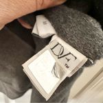 Diane Von Furstenberg  Mackenzie Grey Colorblock Reversible Wrap Wool Coat Small Photo 10