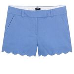 J.Crew NWT  4" linen-cotton scalloped hem short Size 4 Photo 3