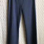 Betabrand  Pinstripe Wide Leg‎ Dress Pants M Long Photo 0