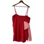 Future Collective Red Pink Bow‎ Mini Dress 1X Sleeveless Holiday Party Photo 5