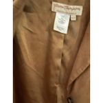Norm Thompson Brown Polyester Blend Blazer Jacket M/P Size undefined Photo 2
