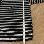 Arizona Jeans Arizona Jean Co Long Sleeve Mock Neck Crop Top ~ B/W Stripe ~ Women’s Size S Photo 8