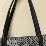 Cole Haan Geometric Black White and Gray Tote with Leather Straps Photo 3
