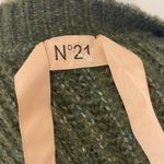 N21 Oversized Ribbed Knit Olive Green Cardigan Sweater Designer Cardigan Size M Photo 9