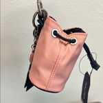 Nautica | Pink Bucket Drawstring Wristlet Bag w/ Navy Mini Bandana/Heart Charm Photo 9