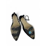 VINTAGE Sam & Libby 90's 1990's 6 Velvet Pump High Heel Kitten Womens Strappy Black Photo 6