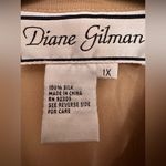 Diane Gilman  Gold Sequin Silk Button-Up Shirt Vintage NWT Photo 6