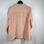 Soft Surroundings  Button Down Shirt Striped 100% Cotton Long Sleeve Top‎ Size 3X Photo 2