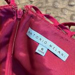 Antonio Melani  size 6 fuschia dress strappy cage cutout neckline sleeveless NEW Photo 5