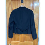 Akris Punto  Quiet Luxury Wool Blazer Jacket Black Snap Front Closure Size Us 6 Photo 5