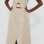 TUCKERNUCK Blue Brown Geo Ocean Spray Sleeveless Cheyenne NWT Size XL Tan Photo 0