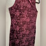 Vintage Carol Little Y2K Dark Burgundy Velvet Burnout Maxi Dress Red Size 6 Photo 3