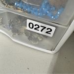 Silver Tone Mirrored Purple Beaded Dangle Chandelier Earrings Womens Pierced Photo 6