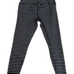 Glyder Vital Tight Black & White Striped Legging Size M Cropped Capri 22.5" Photo 0
