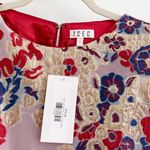 TCEC Boutique Floral Metallic Holiday Puff Sleeve Babydoll Dress Photo 5