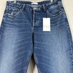 ZARA NWT Women High Waisted baggy wide leg denim ankle jeans Sz 10 raw hem Boho Photo 1