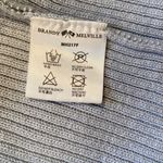 Brandy Melville V Neck Cardigan, button up, light pale blue grey, one size Photo 4