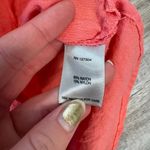 John Mark  coral short sleeve button down blouse hi low hem size small R34 Photo 2
