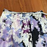 Tahari  women’s purple flower cotton skirt size 12 Photo 2