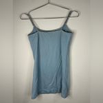 Active Basic  Blue Tank Top Women’s Medium Adjustable Straps Fitted Layering Top Photo 4