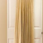 Revolve Divine Heritage Crystal Embellished Mesh Maxi Dress Gown Nude sz Medium Photo 9