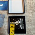 I Love You Heart Shaped Faux Gold Diamond Gem Necklace Love Gift Valentine’s Day Photo 2