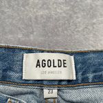 AGOLDE Jeans Womens 23 Blue 90s Loose Fit Distressed Button Fly Organic Cotton Photo 2