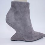 Salvatore Ferragamo Suede Gray Bolgheri F Wedge Heels Boots Photo 3