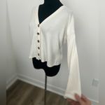 Abercrombie & Fitch  Ivory Knit Cardigan in Size XXS Photo 1