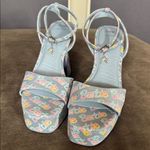 ALDO Barbie x  BarbieParty Collection Blue Logo Platform Sandal Block Heel 10 NEW Photo 3