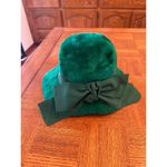 MILADY Vintage Kelly Green faux fur BOW hat Photo 1