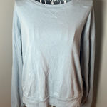 Michael Stars  Ribbed Crewneck Blue Sweatshirt Sweater 100% Cotton One Size Photo 0