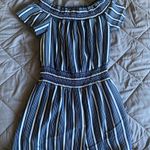 Charlotte Russe Navy and white romper Photo 1