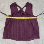 frame denim Frame Draped Textured Silk Halter Top‎ Cabernet XS Photo 7