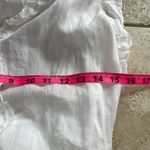 frame denim FRAME Lauren Ruffle Dress in White Photo 11