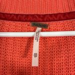 Free People XS Orange Damsel Cropped Bell Sleeve V-Neck Sweater Photo 6