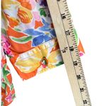 Lauren Ralph Lauren Blouse Womens L Orange Floral Cotton 3/4 Classic Euro Summer Size L Photo 9