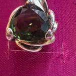 Sterling Silver Black Crested Alexandrite Pendant Necklace Blue Photo 6