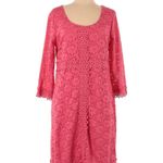 Alfani Women’s Pink Lace Bell Sleeve Dress Size Large Lined, NWT Photo 1