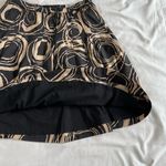 Old Navy  Women's 0 Black Tan Low Waist Skirt Knee Length A-Line Photo 5