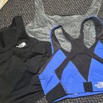 The North Face  Black, Gray, and Blue Sports Bras Photo 1