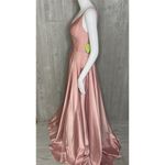 Windsor Nwt pink spaghetti strap long dress silky with flaws size 9 formal prom Photo 2